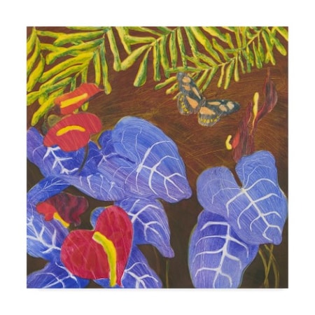 Carolyn Roth 'Tropical Monotype Ii' Canvas Art,35x35